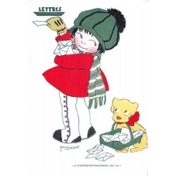 Illustrateurs - n°71477 - Vanasek - La Correspondance de Lily - Grands Magasins du Printemps, format 9 x 13 cm