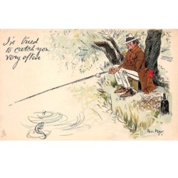 ILLUSTRATEUR.n°54565 ter. Phil May.anglais.I've tried to catch you very after. Pêcheur. fishing.