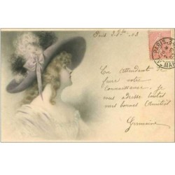 ILLUSTRATEURS.VIENNE .Nr 112.FEMME ET CHAPEAU