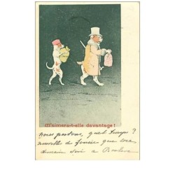ILLUSTRATEURS.n°603.ESPINASSE.M'AIMERA T ELLE DAVANTAGE.CHIENS HUMANISES