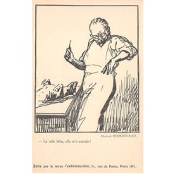 Illustrateurs - n°82480 - Dessin de Hermann-Paul - La sale bête, elle m'a mordu !