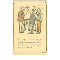 ILLUSTRATEURS.n°18547.A CLOSVIT.HOMMES EN DISCUSSION