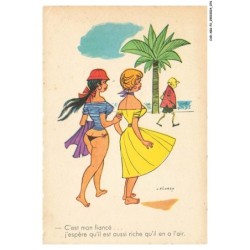 CAR-ABSP2-0140-ILLUSTRATEUR - G-PICHARD - C'est mon fiancé - J'espere qu'il aussi riche qu'il en l'air