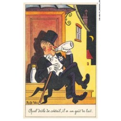 CAR-ABSP1-0100-ILLUSTRATEUR - ROB-VEL - Quel drole de coktail - Il a un gout de lait