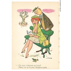 CAR-ABSP2-0137-ILLUSTRATEUR - G-PICHARD - Ca vous intéresse ce livre - Merci je ne lis pas mademoiselle