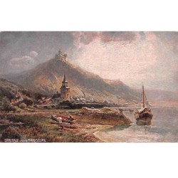 Illustrateurs - n°71140 - Braubach n°76 - Village au bord de l'eau, avec des bateaux