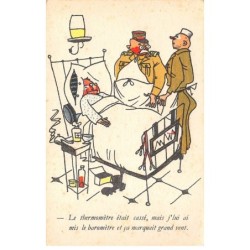 Illustrateurs - n°70776 - Humoristique Militaire 314 - Le thermomètre était cassé ... grand vent