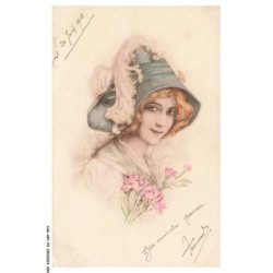 CAR-ABTP9-0682-ILLUSTRATEUR - Portrait d'une femme - Regard