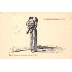 Illustrateurs - n°82453 - P.J. Gallais n°158 - Le permissionnaire s'en va - Tu vois bien, mon enfant, ...