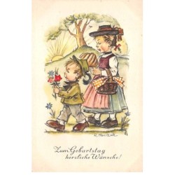 Illustrateur - n°89979 - R. Hanitzsch - Zum Geburtstag herzliche Wünsche