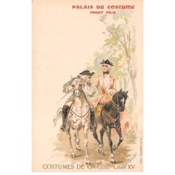 Illustrateur - n°85104 - Palais du Costume - Projet Félix - Costumes de Chasse Louis XV
