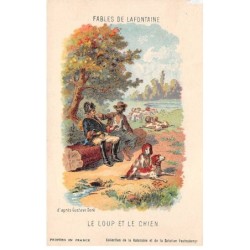 Illustrateur - n°81040 - Fables de la Fontaine - Le Loup et le Chien - D'après Gustave Doré - Collection de la Kolarsine