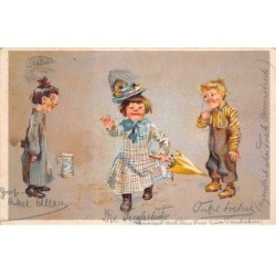 Illustrateur - n°81157 - Enfants déguisés en adultes