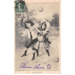 Illustrateur - n°81164 - Le Ballon - Enfant jouant avec un ballon