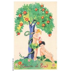 CAR-ADRP10-0480-ILLUSTRATEUR - G-DUCHE - Adam et eve