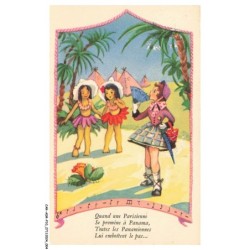 CAR-ADRP10-0472-ILLUSTRATEUR - Quand une parisienne - Se promène à panama