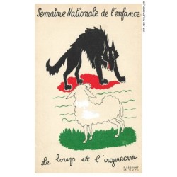 CAR-ADRP10-0485-ILLUSTRATEUR - F-LESOURT - Le loup et l'agneau