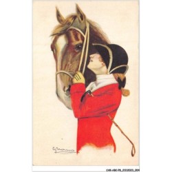 CAR-ABCP8-0702 - ILLUSTRATEUR - CAVALIERE ET SON CHEVAL