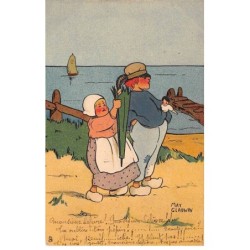 Illustrateur - n°81247 - May Cladwin - Couple sur une plage