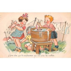 Illustrateur - n°89994 - J'joue plus, y'a le scaphandrier qui me pince les mollets