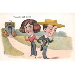 Illustrateur - n°89907 - Timidité mal placée