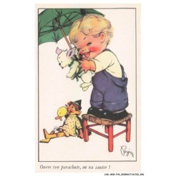 CAR-AEWP15-0820-ILLUSTRATEUR - Enfant - Ouvre ton parachute - On va sauter