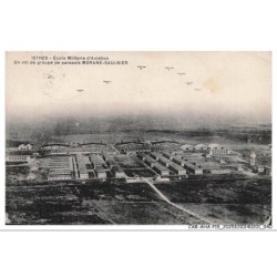 CAR-AHAP15-0765-AVIONS - Stres - Ecole militaire d'aviation - Un vol de groupe de parasols morane-saulnier