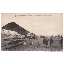 CAR-AHAP15-0780-AVIONS - Camp d'aviation près Dijon - Départ d'un biplane en service commandé
