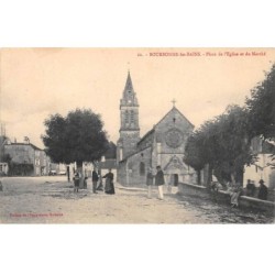 52-AM22272.Bourbonne les bains.N°22.Place de l'église et du marché