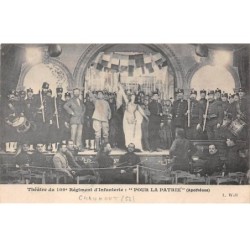 52-AM22346.Chaumont.Théatre du 109° régiment d'infanterie : "Pour la patrie".Apothéose