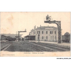 CAR-ABGP6-0638-52 - CHALINDREY - intérieur de la gare - train