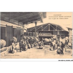 CAR-ABDP6-52-0627 - CHAMONT - ETABLISSEMENTS HENRI LACAILLE - COUR ET QUAI DES VOITURES ATTELEES