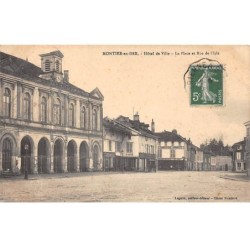 52 - MONTIER EN DER - SAN41412 - Hôtel de Ville - La Place et Rue de l'Isle