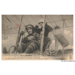 CAR-ACMP15-1110-AVIATION - LYON-AVIATION - LEGAGNEUX et Mme HERRIOT - PREMIERE AVIATRICE LYONNAISE