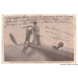 CAR-ADWP17-0951-AVIATION - La guerre franco-allemande - Aéro français blindé avec mitrailleuses chassant l'avion alleman