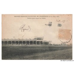 CAR-ADQP17-1242-AVIATION - Grande semaine d'aviation de champagne - Paulhan passe devant les tribunes