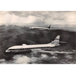 Aviation - n°79748 - Caravelle Bireacteurs moyen courrier survolant les Pyrénées Construit par Sud Aviation - Carte CPSM