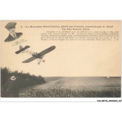CAR-ABPP6-0520-AVIATION - Le monoplan Borel Gnome - pilote par poumet - construit par G-Borel