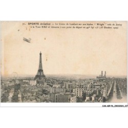 CAR-ABPP6-0515-AVIATION - Sports - aviation - le comte de Lambert sur son Biplan - wright - vole de Juvisy
