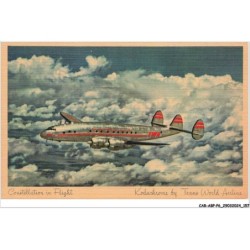 CAR-ABPP6-0535-AVIATION - Constellation in Flight - Kodachrome by trans worlld airline