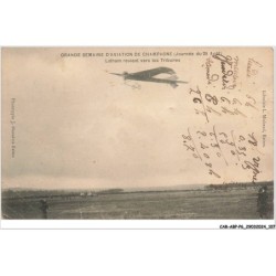 CAR-ABPP6-0510-AVIATION - GRANDE SEMAINE D'AVIATION DE LA CHAMPAGNE - Latham revient vers les tribunes - en etat