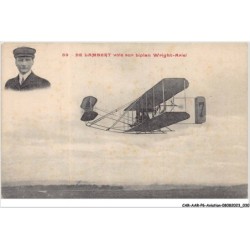 CAR-AARP6-0443 - AVIATION - DE LAMBERT vole sur biplan WRIGHT-ARIEL