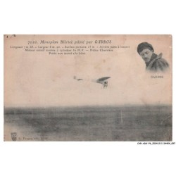 CAR-ADXP6-0309-AVIATION - MONOPLANE BLERIOT PAR GARROS