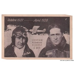 CAR-ADXP6-0249-AVIATION - SOUVENIR DU GRAND RAID DE COSTES ET BRIX