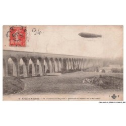 CAR-ADXP6-0338-AVIATION - ARCUEIL-CACHAN - LE CLEMENT-BAYARD PASSANT AU-DESSUS DE L'AQUEDUC