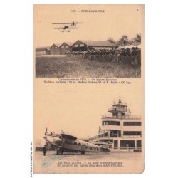 CAR-ADXP6-0343-AVIATION - BRON-AVIATION - L'AERODROME EN 1912 - UN BIPLAN SOMMER