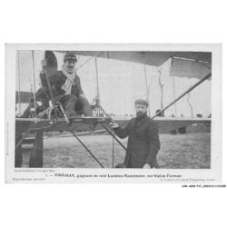 CAR-ADWP17-0985-AVIATION - Paulhan gagnant du raid londres-manchester sur biplan farman