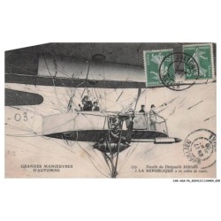 CAR-ADXP6-0273-AVIATION - GRANDES MANOEUVRES D'AUTOMNE - NACELLE DU DIRIGEABLE MILITAIRE