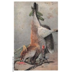 CAR-ADZP7-0392-CHASSE - Un renard abattu