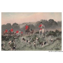 CAR-ADXP11-0625-CHASSE - CHASSE AVEC CHEVEAUX ET CHIENS